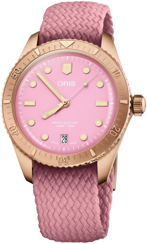 Oris Divers Sixty-Five Cotton Candy Lipstick Pink 01 733 7771 3158-07 3 19 04BRS