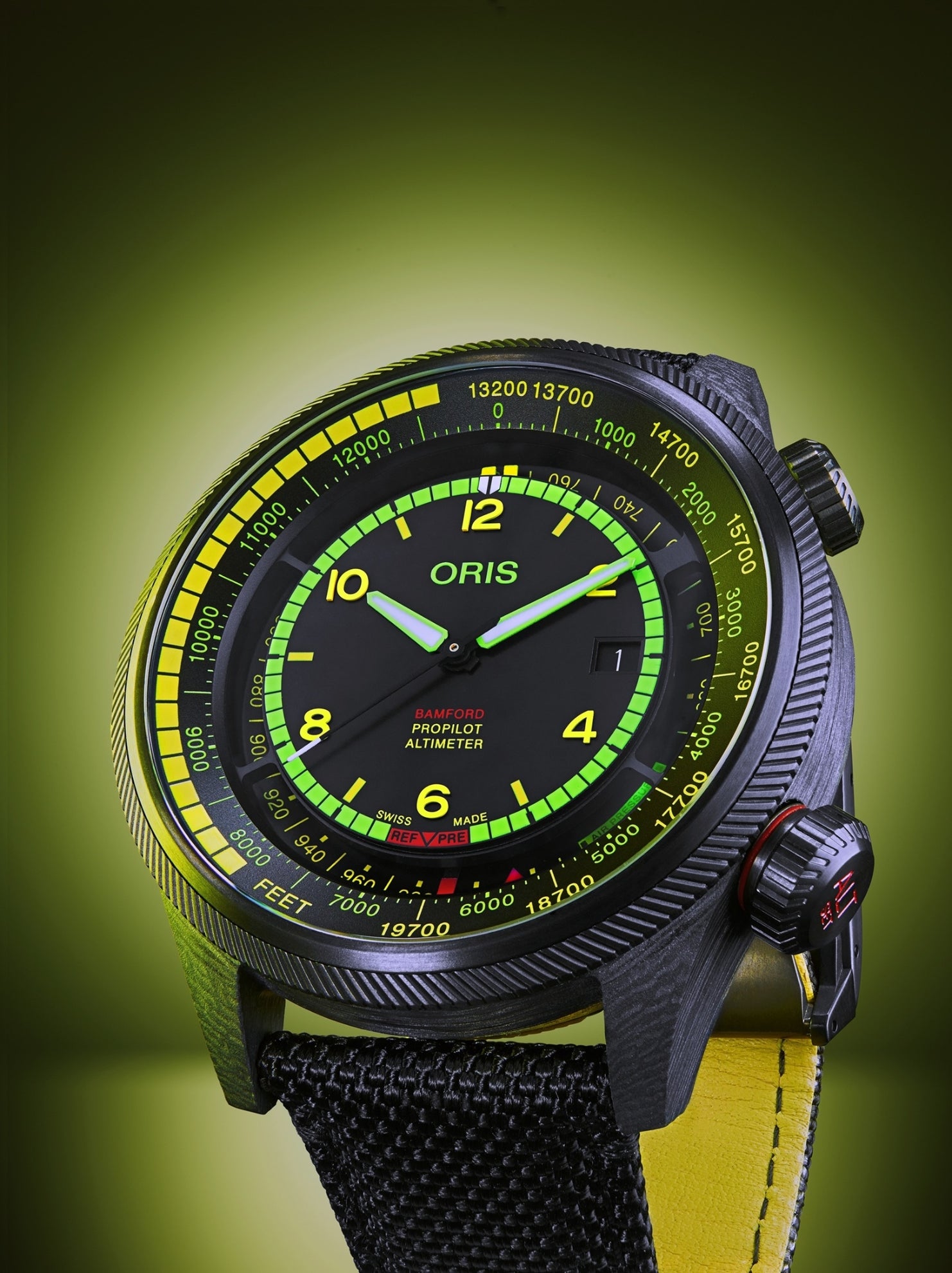 Oris ProPilot Altimeter x Bamford Mission Control Limited Edition 01 793 7775 8724-Set