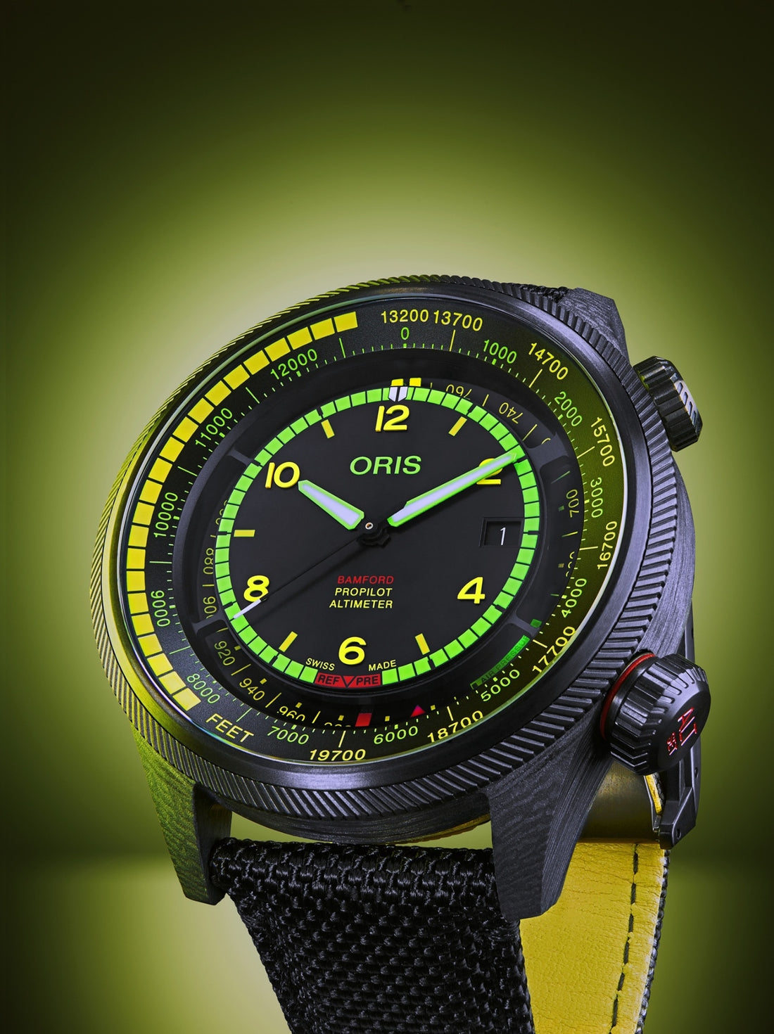 Oris ProPilot Altimeter x Bamford Mission Control Limited Edition 01 793 7775 8724-Set