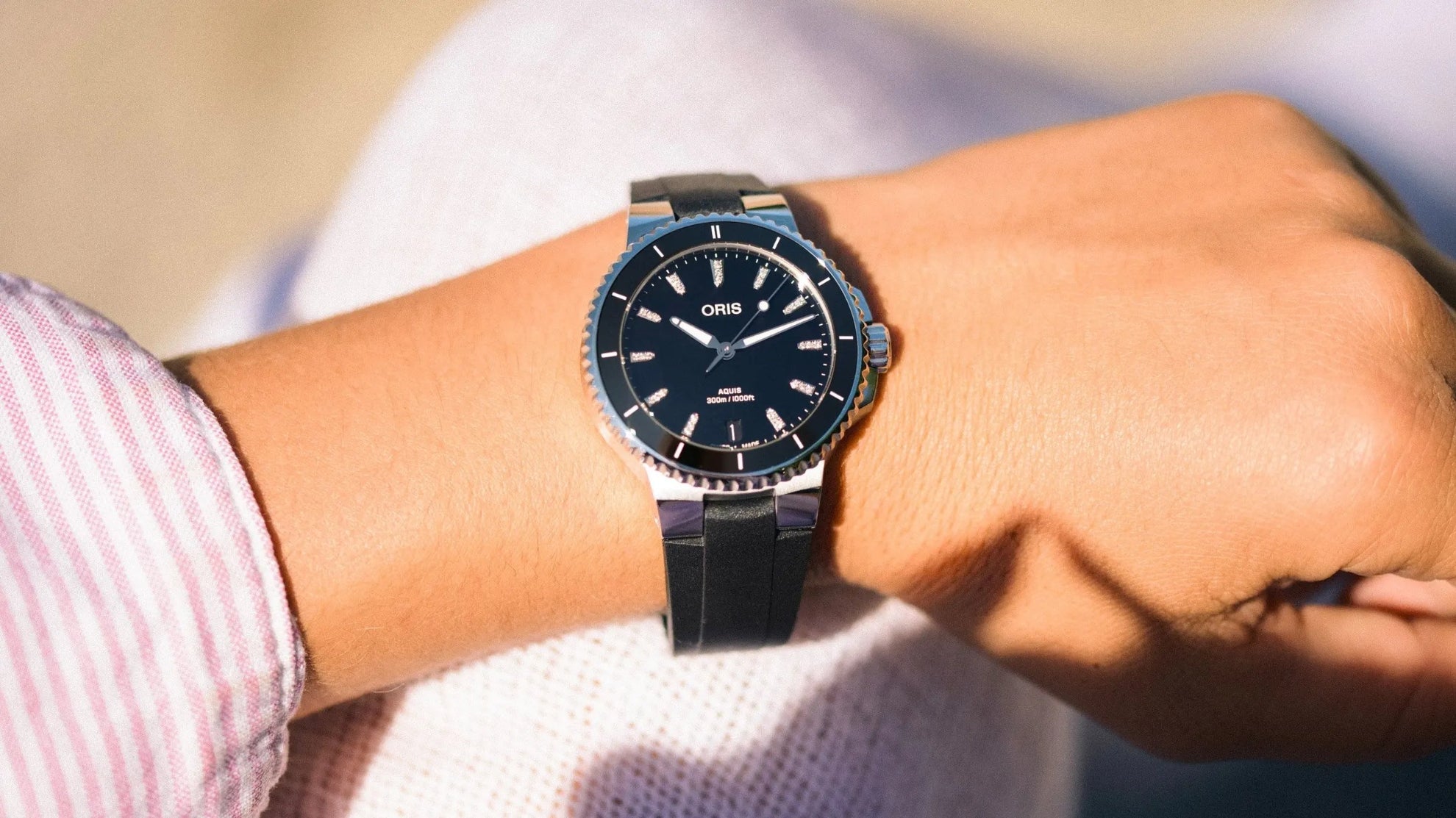 Oris Aquis Date Diamonds 01 733 7792 4194-07 4 19 64FC