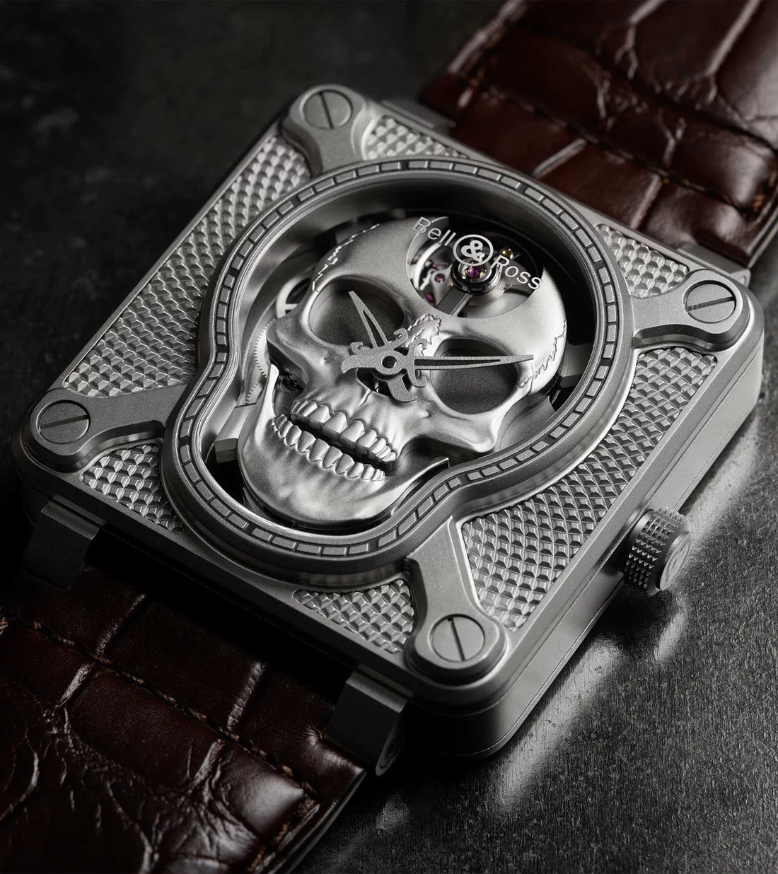 BELL&ROSS BR-01 laughing skull full diamond