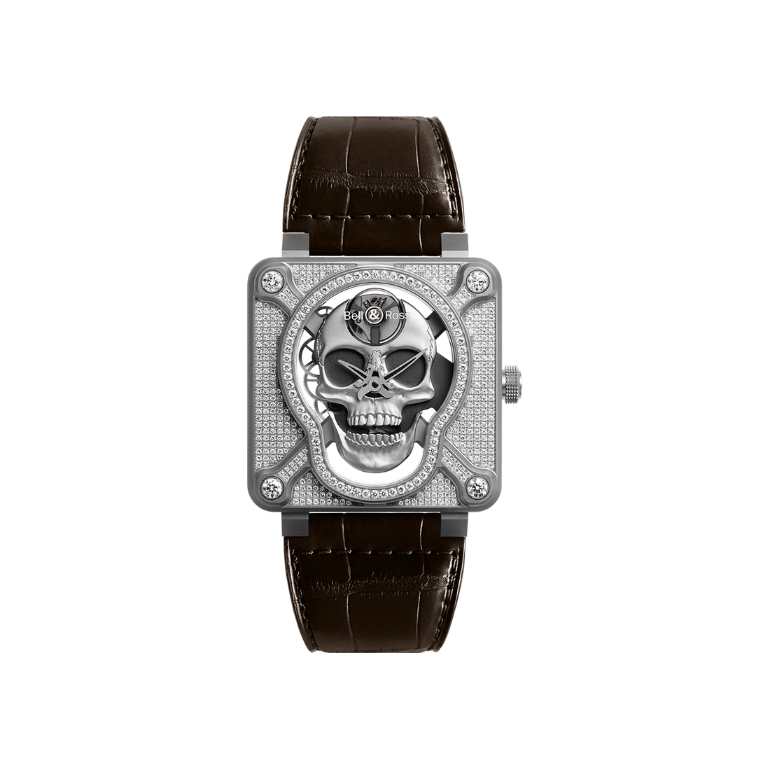 BELL&ROSS BR-01 laughing skull full diamond