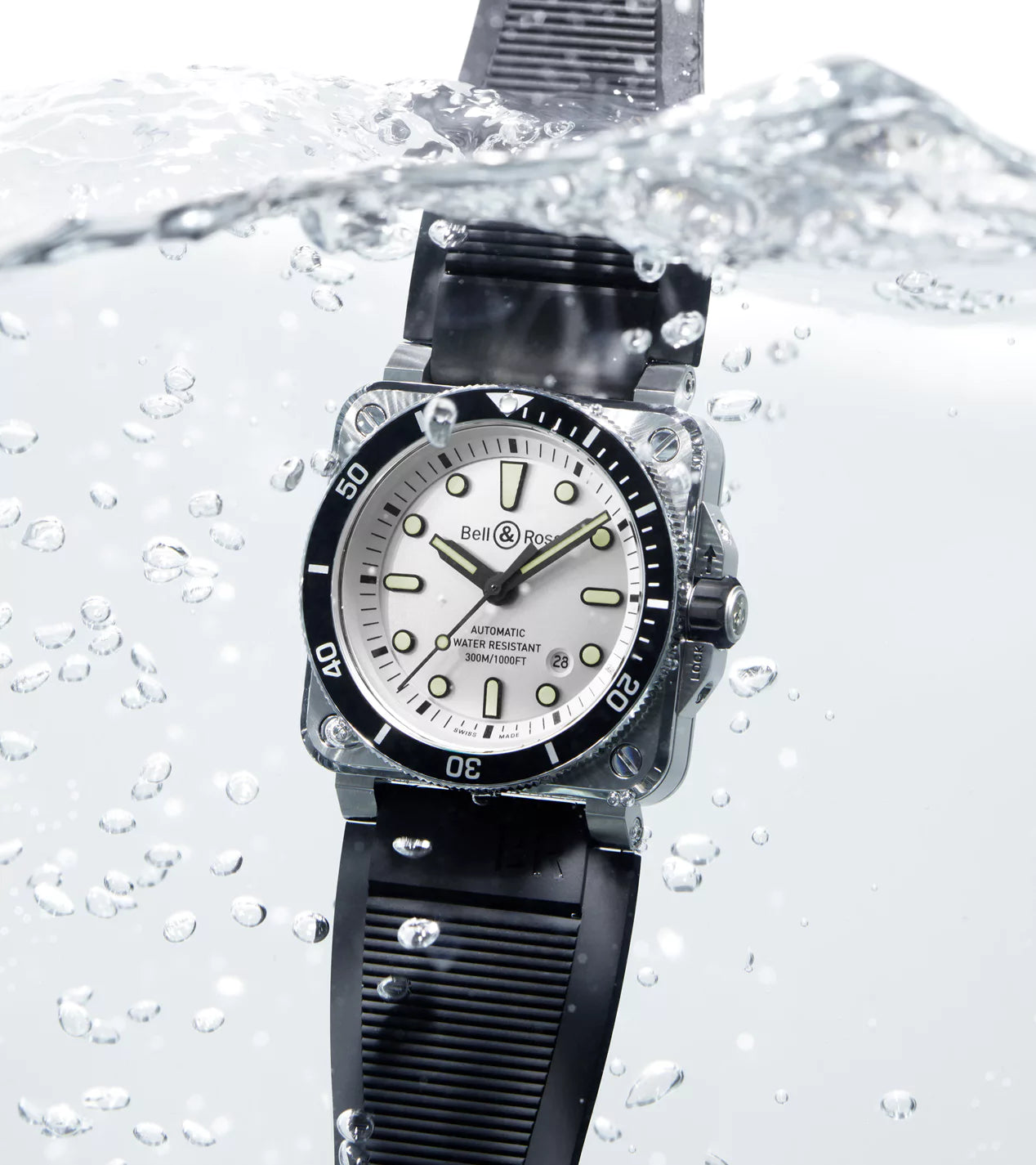 BELL&ROSS BR-03 Diver White Steel