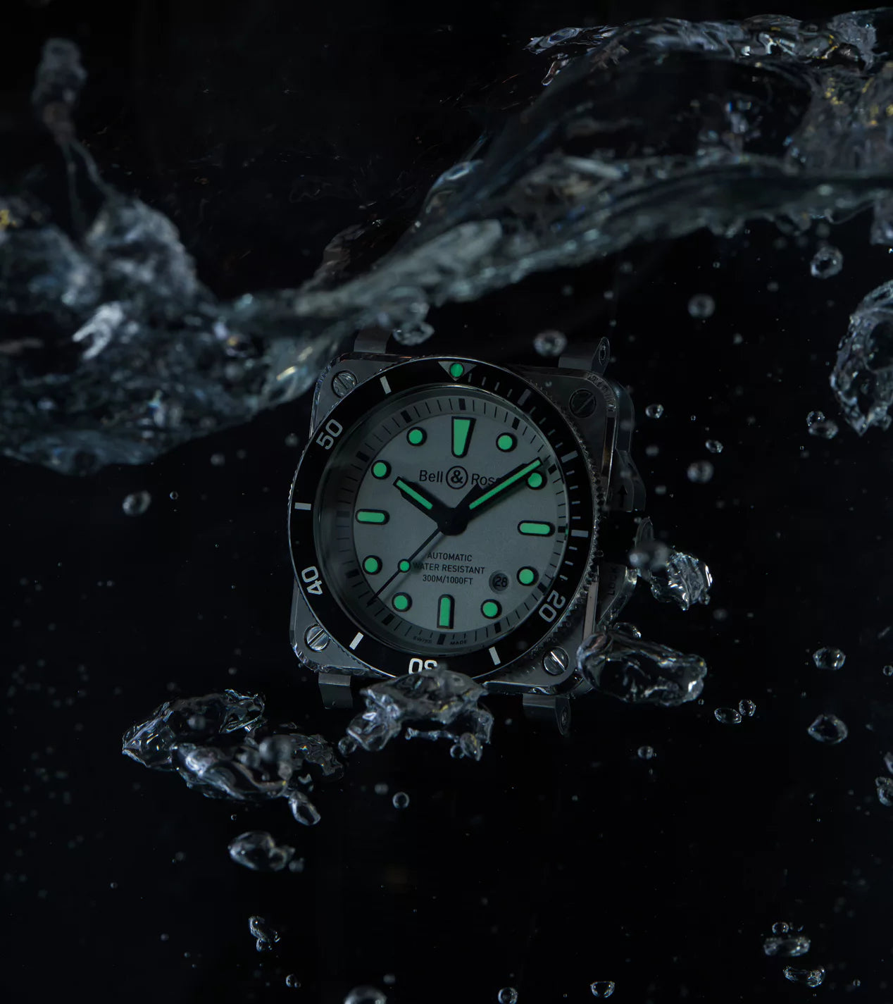 BELL&ROSS BR-03 Diver White Steel