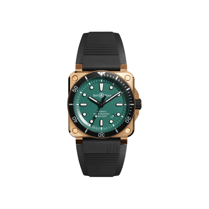 BELL&ROSS BR-03  Diver Black & Green Bronze