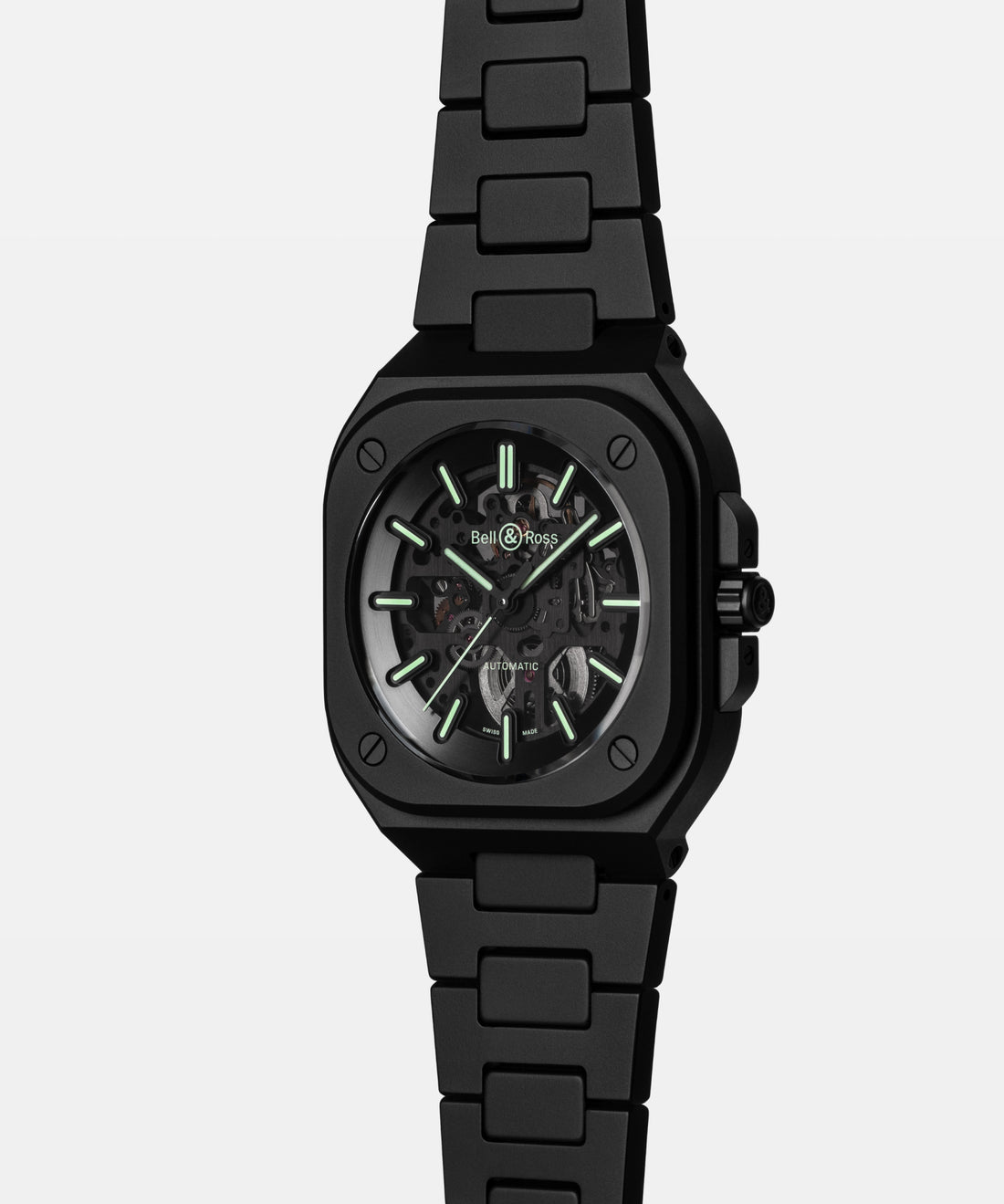 BELL&ROSS BR-05 Skeleton Black Lum Ceramic