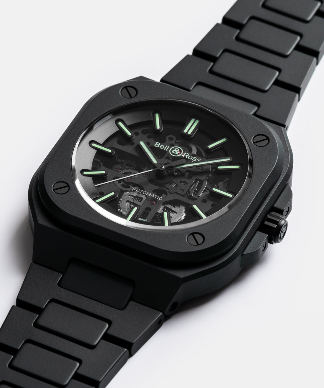 BELL&ROSS BR-05 Skeleton Black Lum Ceramic