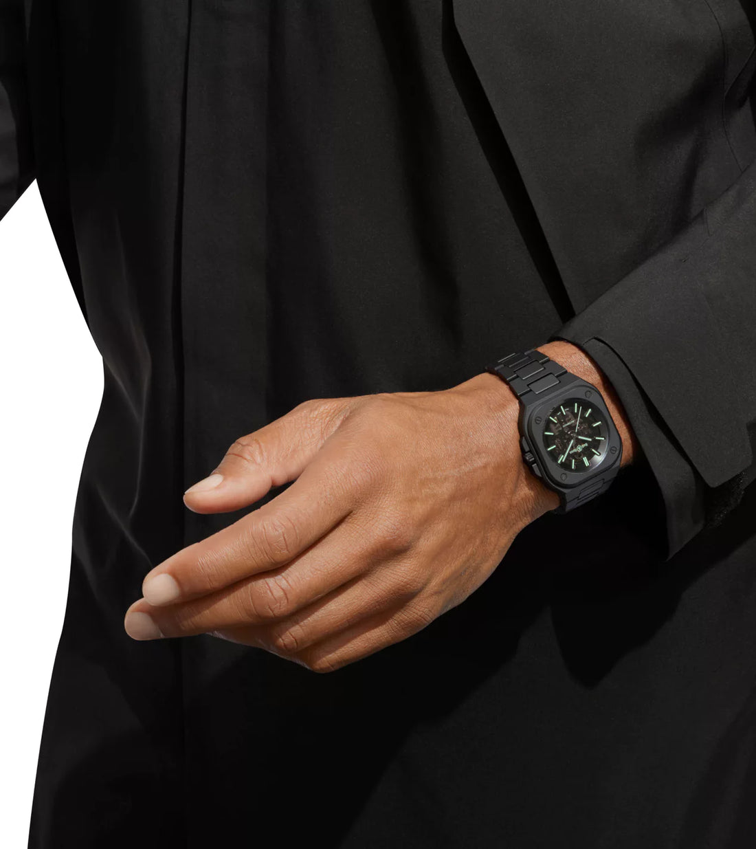 BELL&ROSS BR-05 Skeleton Black Lum Ceramic