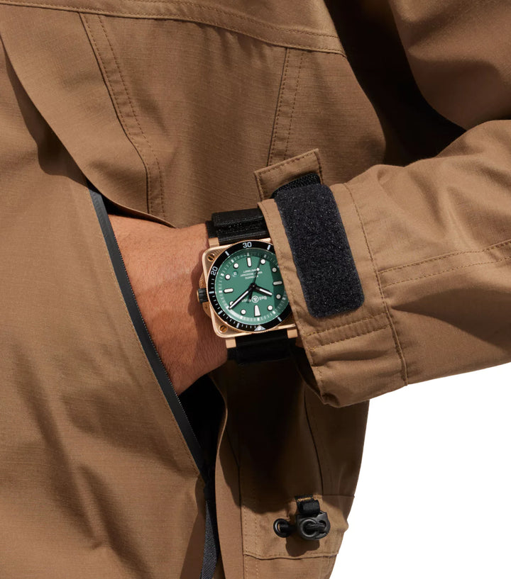 BELL&ROSS BR-03  Diver Black & Green Bronze