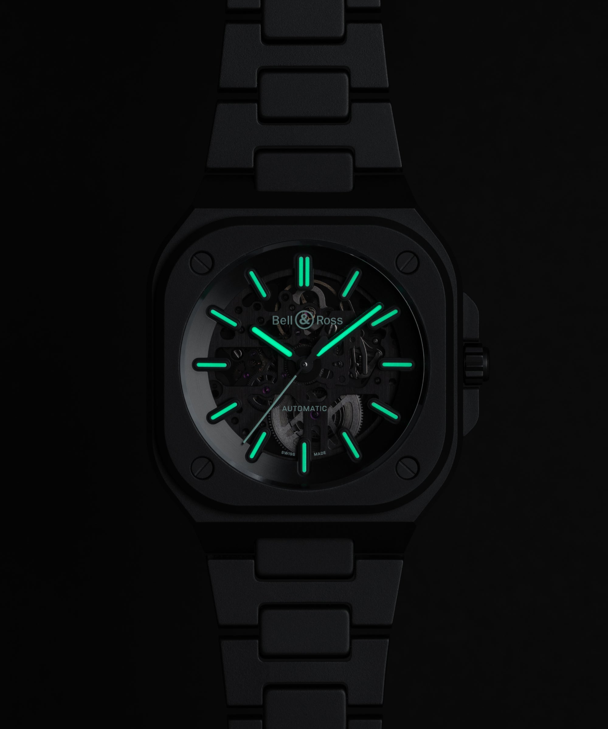 Bell&Ross BR-05 Skeleton Black Lum Ceramic