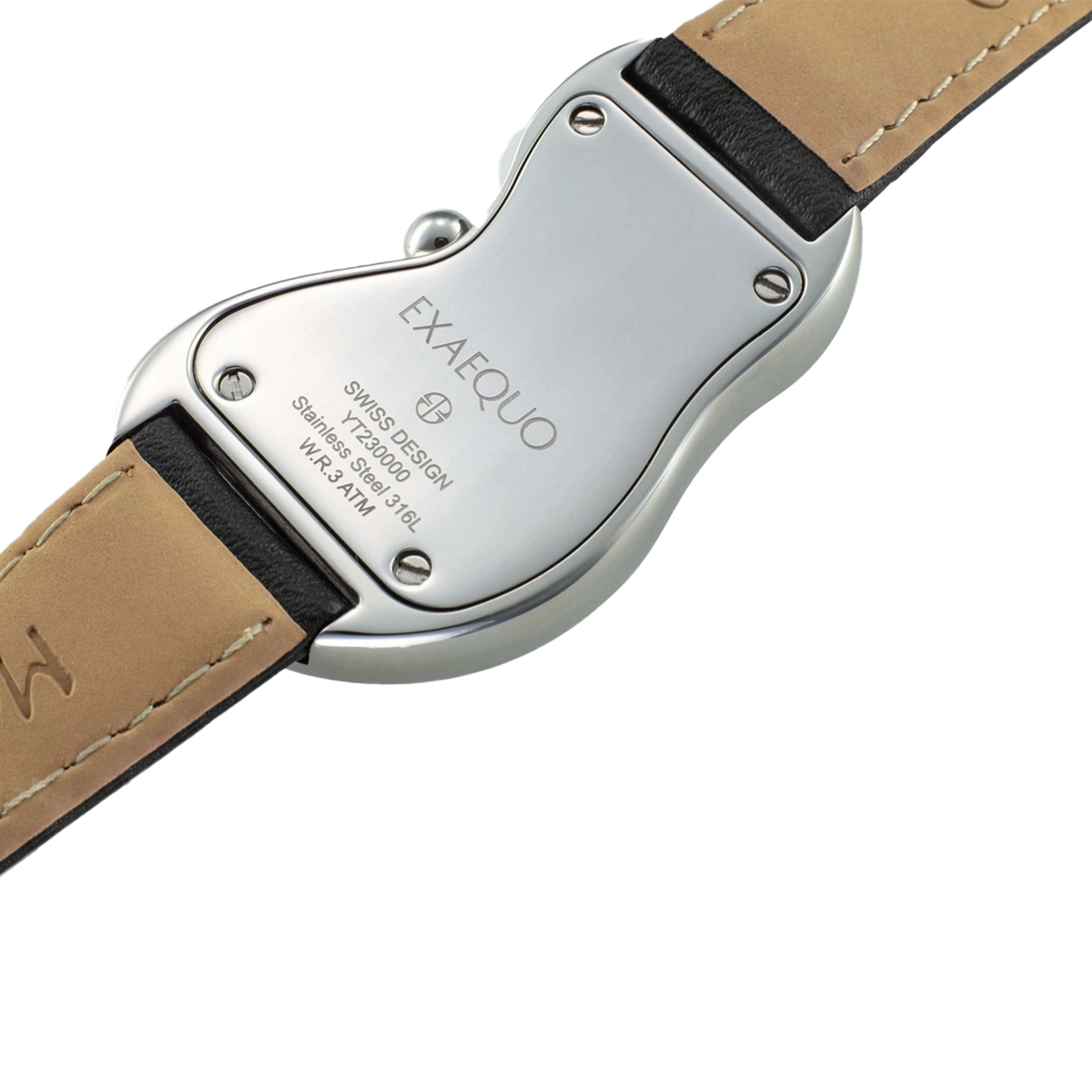 zegarek rozlany salvador dali exaequo melting watch kwarcowy czarny od tyłu