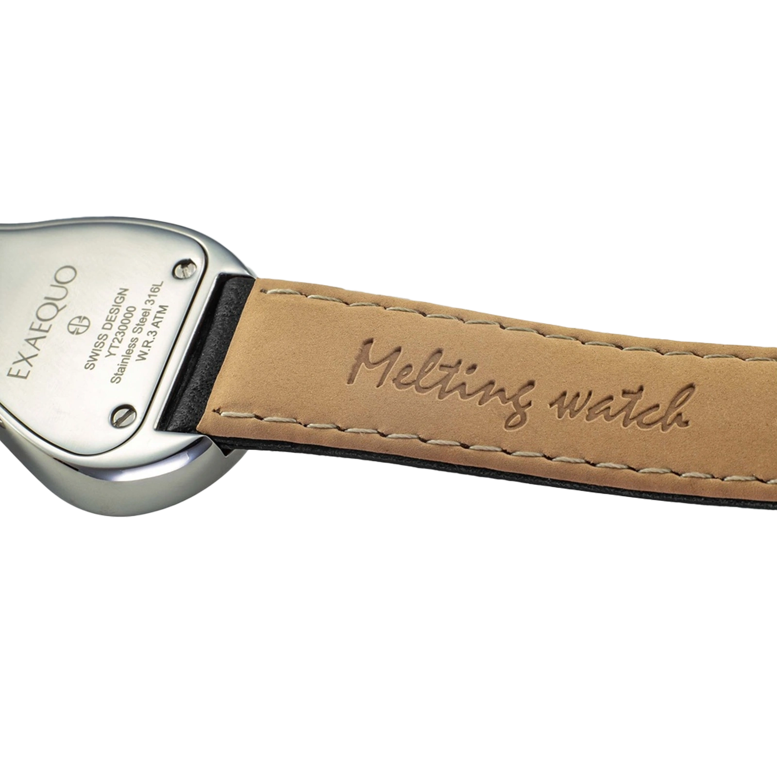 zegarek rozlany salvador dali exaequo melting watch kwarcowy czarny  pasek