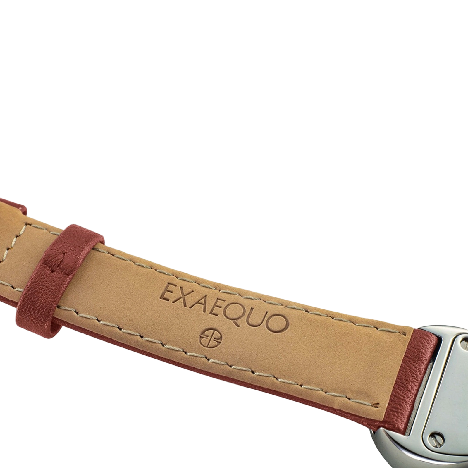 srebrny zegarek rozlany salvador dali exaequo melting watch kwarcowy żólta tarcza z brązowym paskiem 