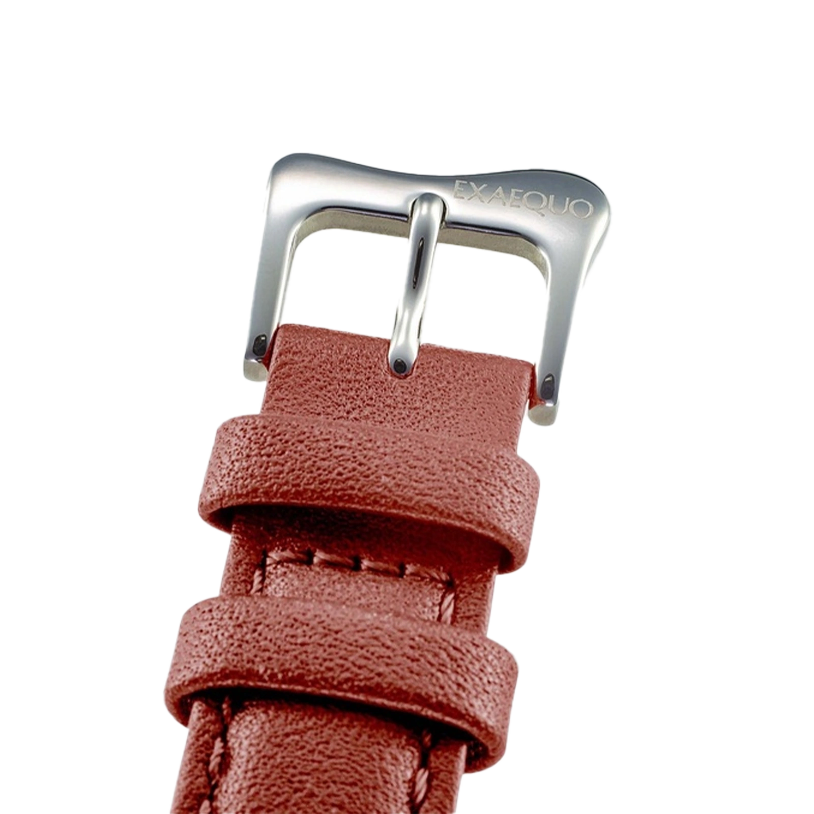 srebrny zegarek rozlany salvador dali exaequo melting watch kwarcowy żólta tarcza z brązowym paskiem 