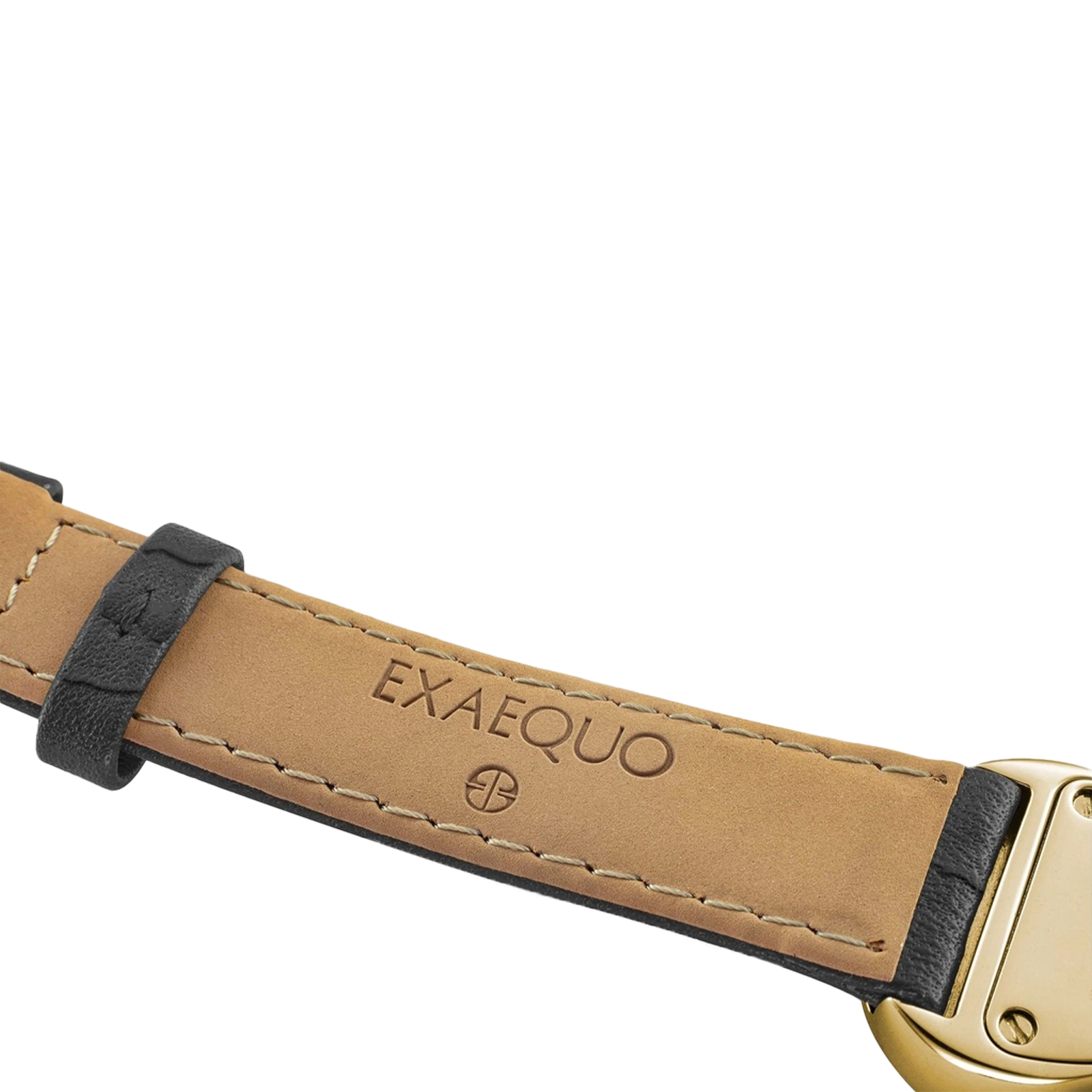 złoty zegarek rozlany salvador dali exaequo melting watch kwarcowy czarna tarcza i czarny pasek