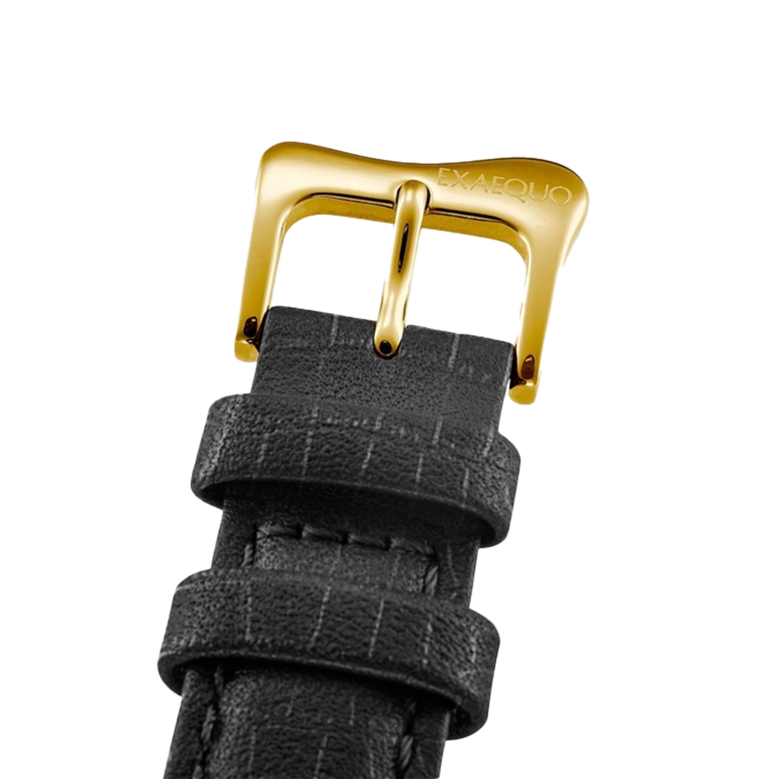 złoty zegarek rozlany salvador dali exaequo melting watch kwarcowy czarna tarcza i czarny pasek