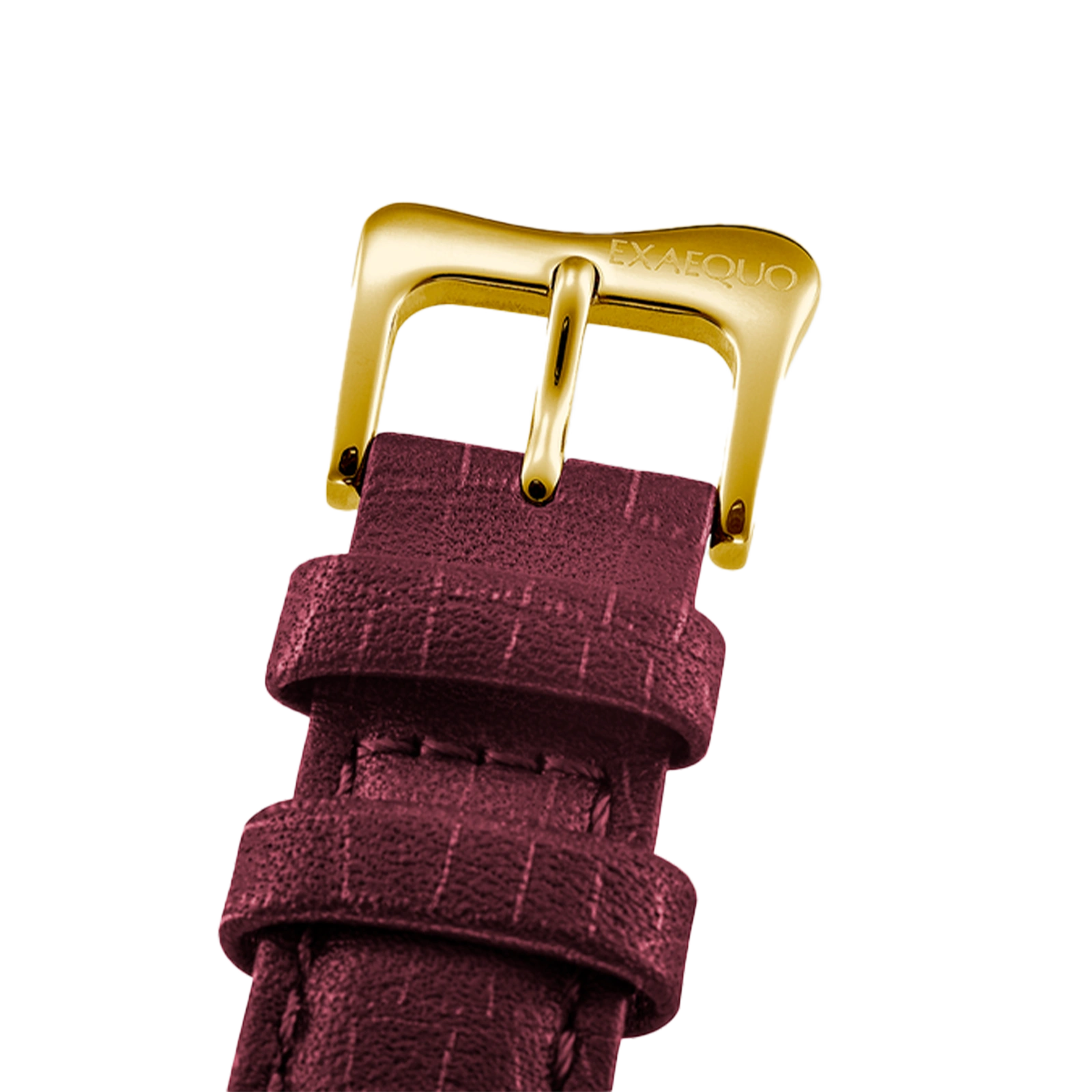 złoty zegarek rozlany salvador dali exaequo melting watch kwarcowy bordowa tarcza i bordowy pasek 