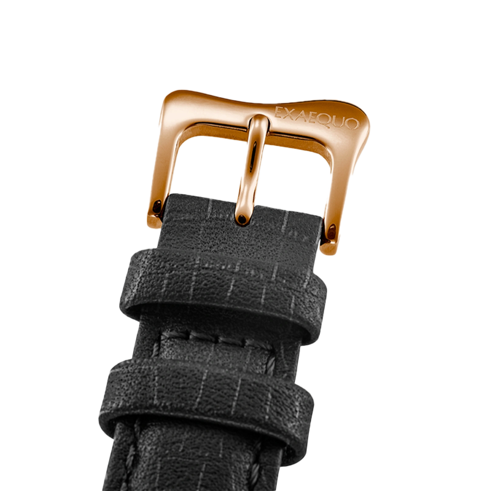 różowo złoty zegarek rozlany salvador dali exaequo melting watch kwarcowy czarna tarcza i czarny pasek