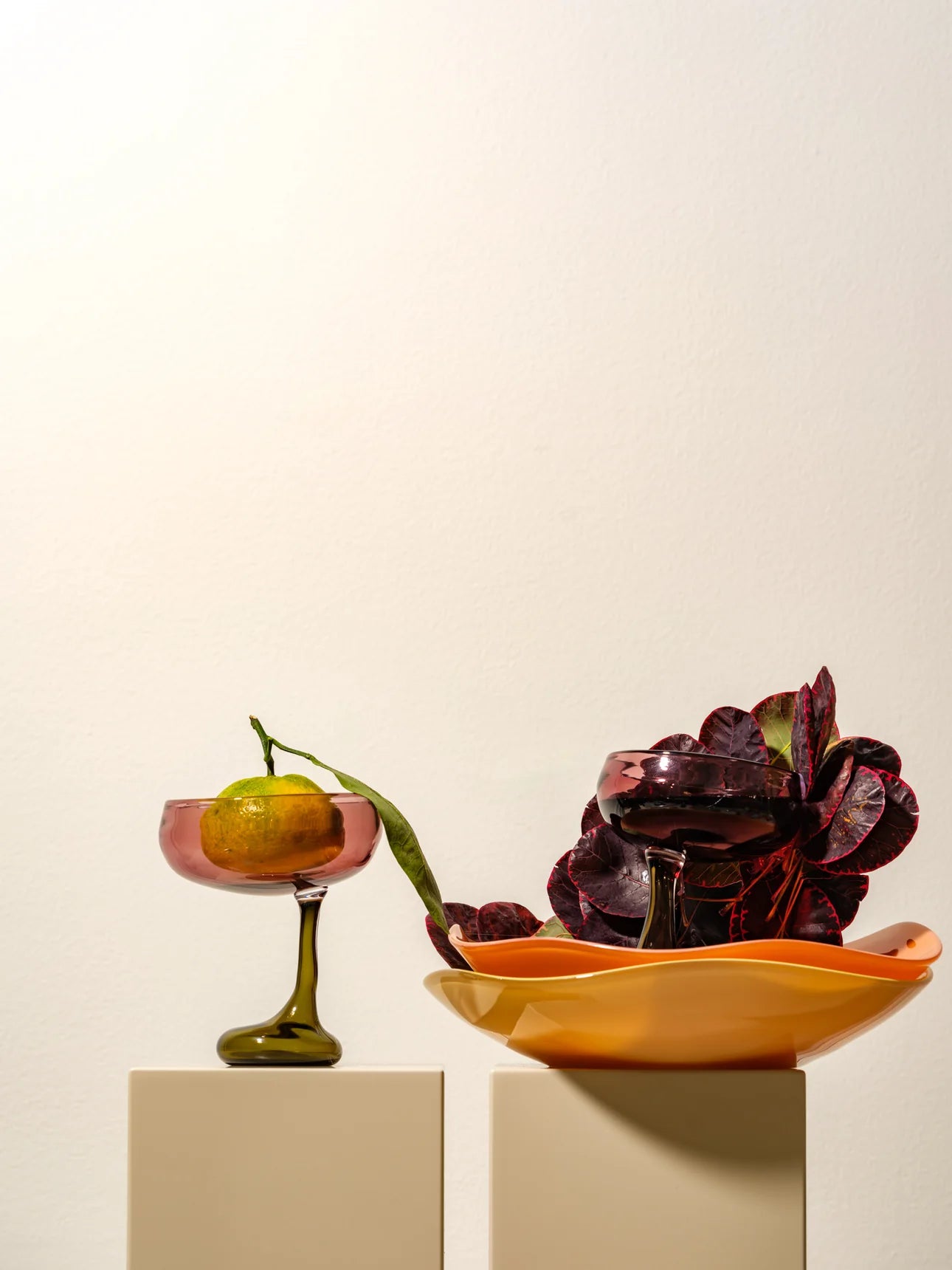 Helle Mardahl The Signature Glass | Aubergine Punch ~ Olive Punch