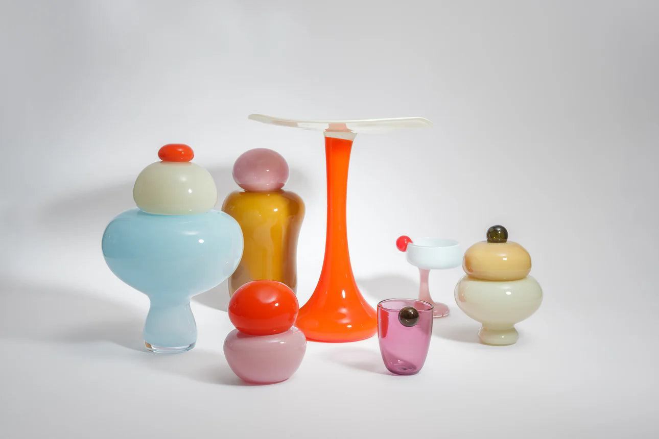 Helle Mardahl The Glass With A Twist | Olive Punch & Aubergine Punch