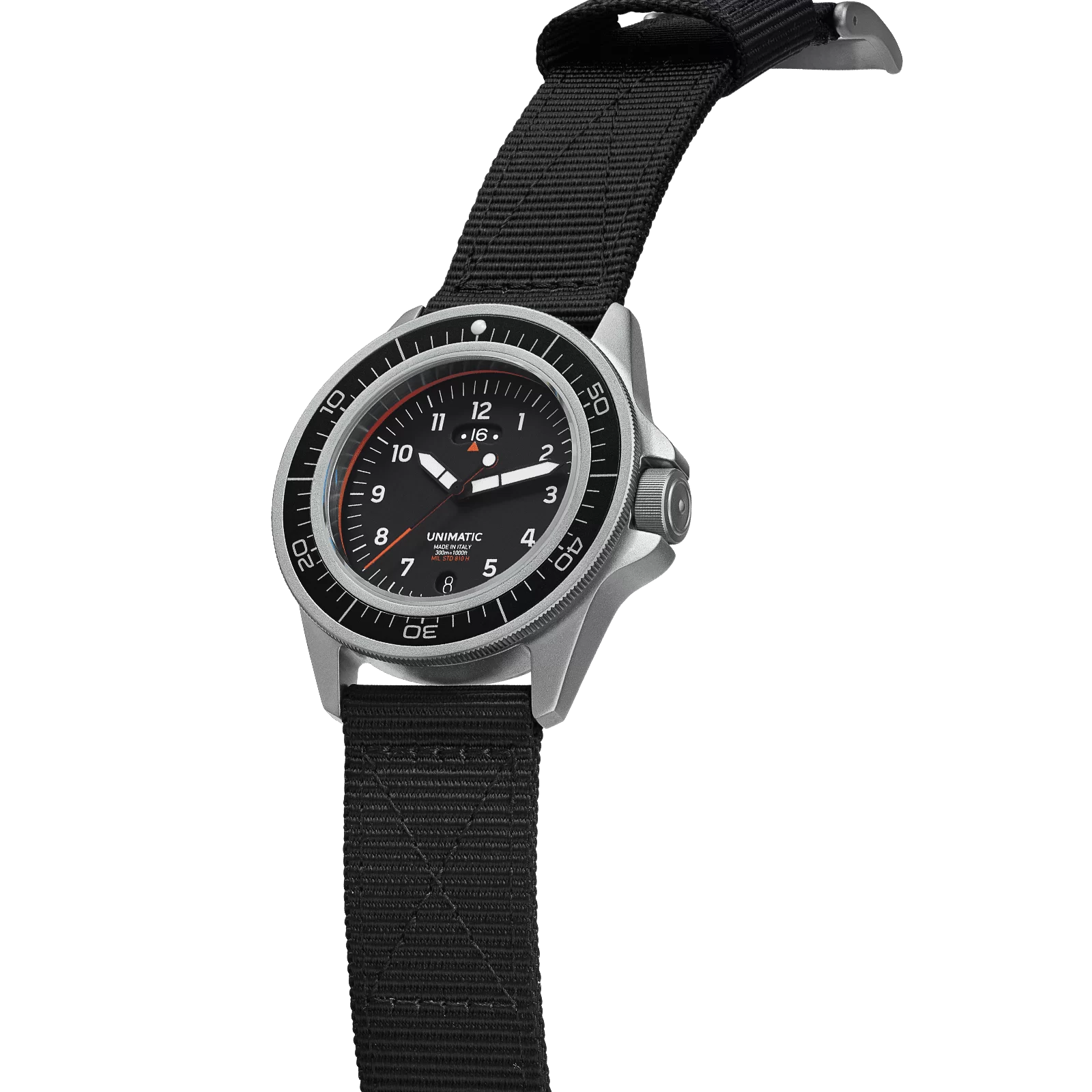 wytrzmały zegarek kwarcowy Unimatic Modello Uno GMT Toolwatch ref. UT1-GMT