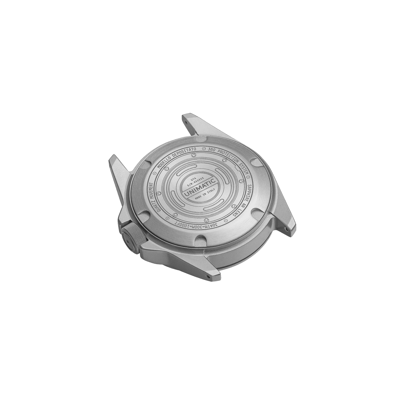 wytrzymały Zegarek kwarcowy Unimatic Modello Quattro ref. UT4 koperta od tyłu