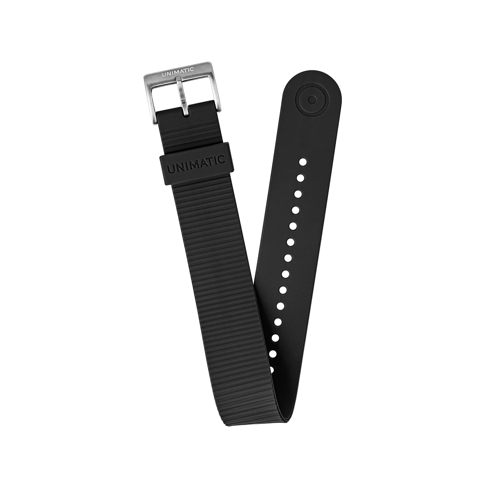 jednoczęściowy pasek dla zegarków unimatic w kolorze czarnym Unimatic TPU Nato stainess steel Strap 22 mm