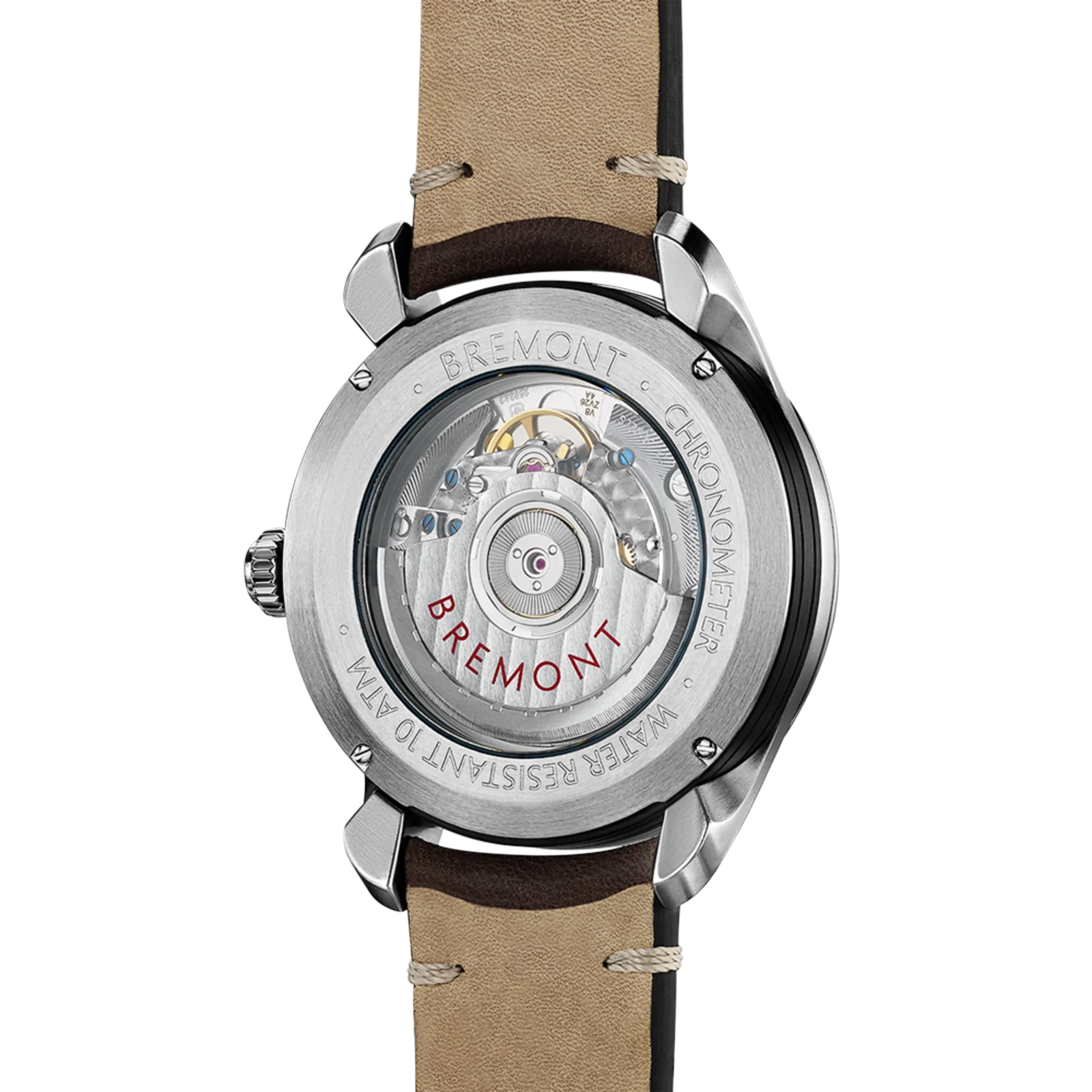 zegarek klasyczny automatyczny Bremont Airco Mach 1 od tyłu