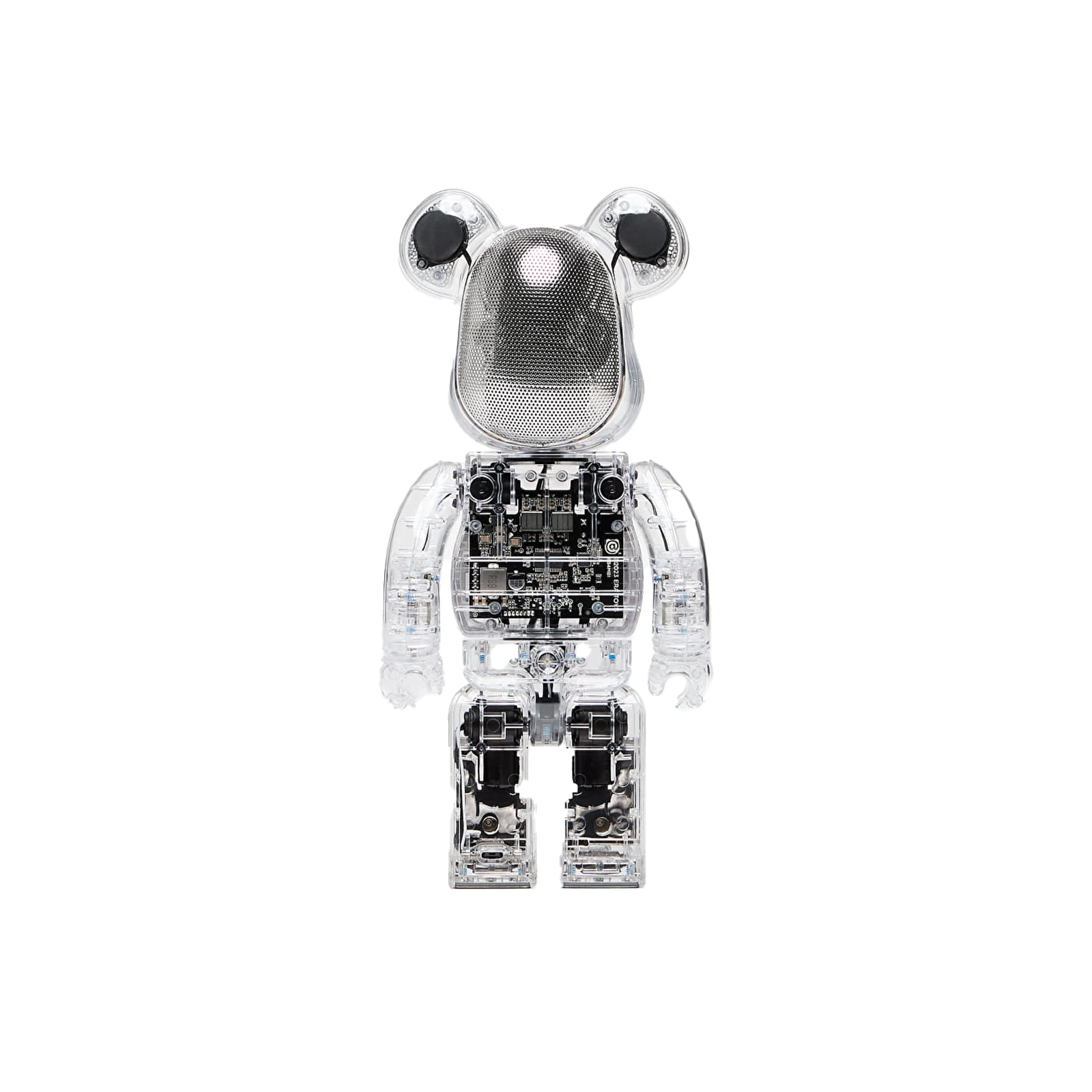 Figurka misia głośnik przezroczysty Medicom Bearbrick Audio Clear 400%