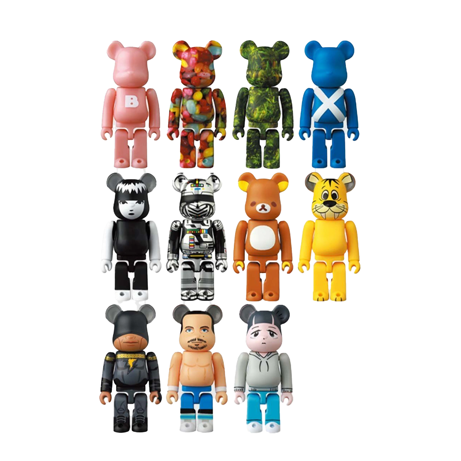 wszystkie figurki medicom bearbrick możliwe do wylosowania z serii 45