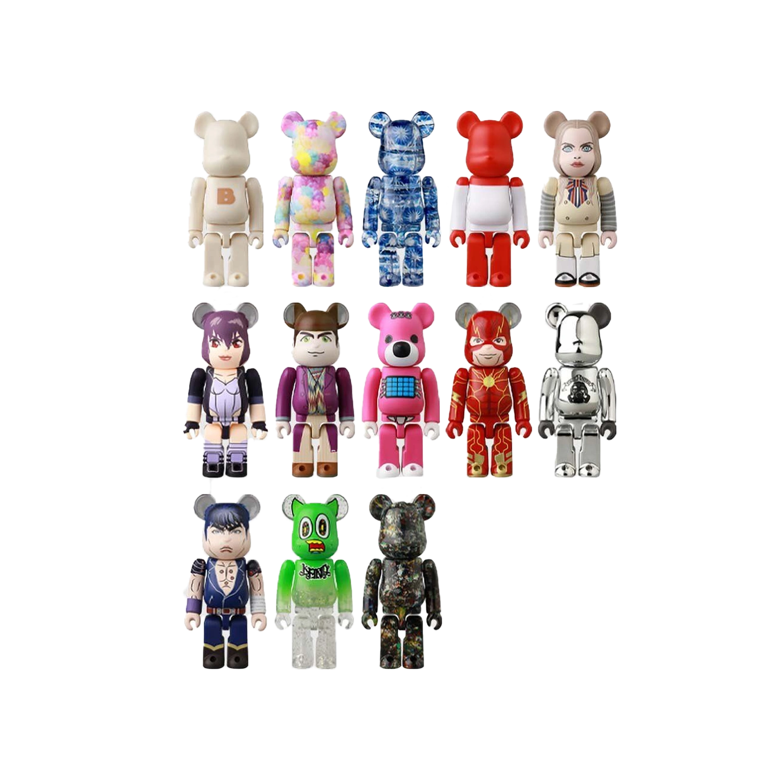 wszystkie figurki medicom bearbrick możliwe do wylosowania z serii 47