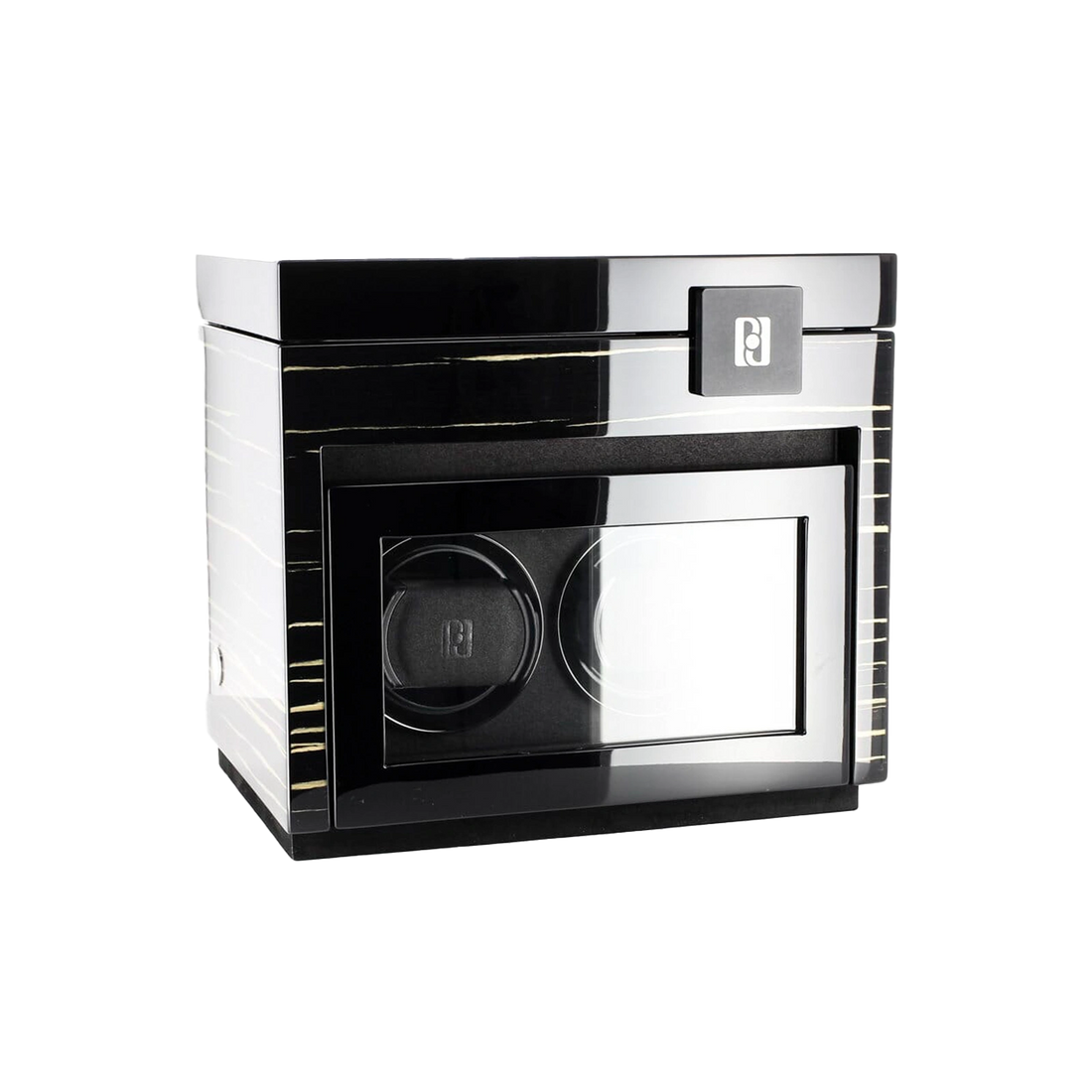 rotomat drewniany dla  zegarków Paul Design Gentlemen 2+3 black shadow czarny 