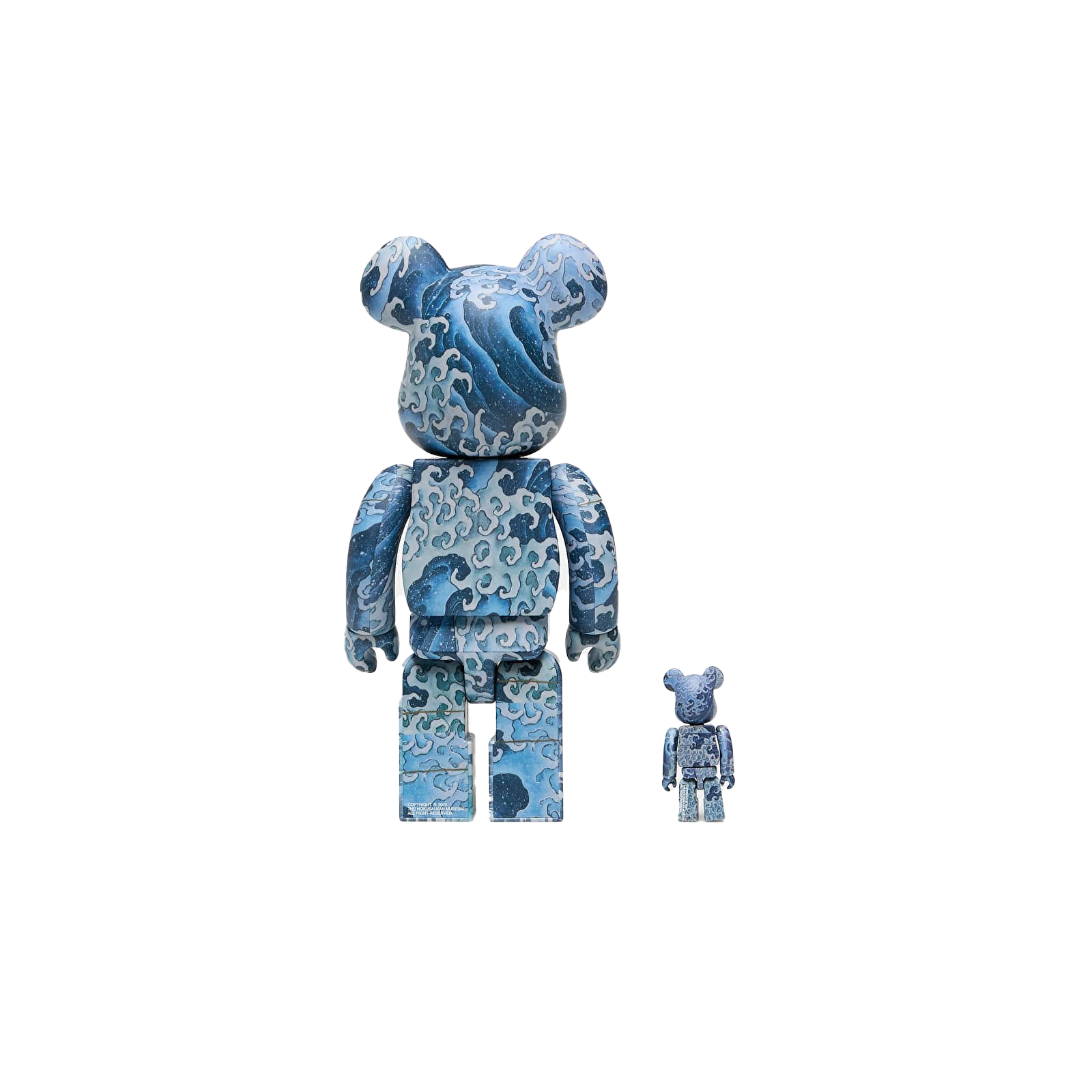 Medicom Bearbrick x Katsushika Hokusai Masculine Waves 100% & 400%