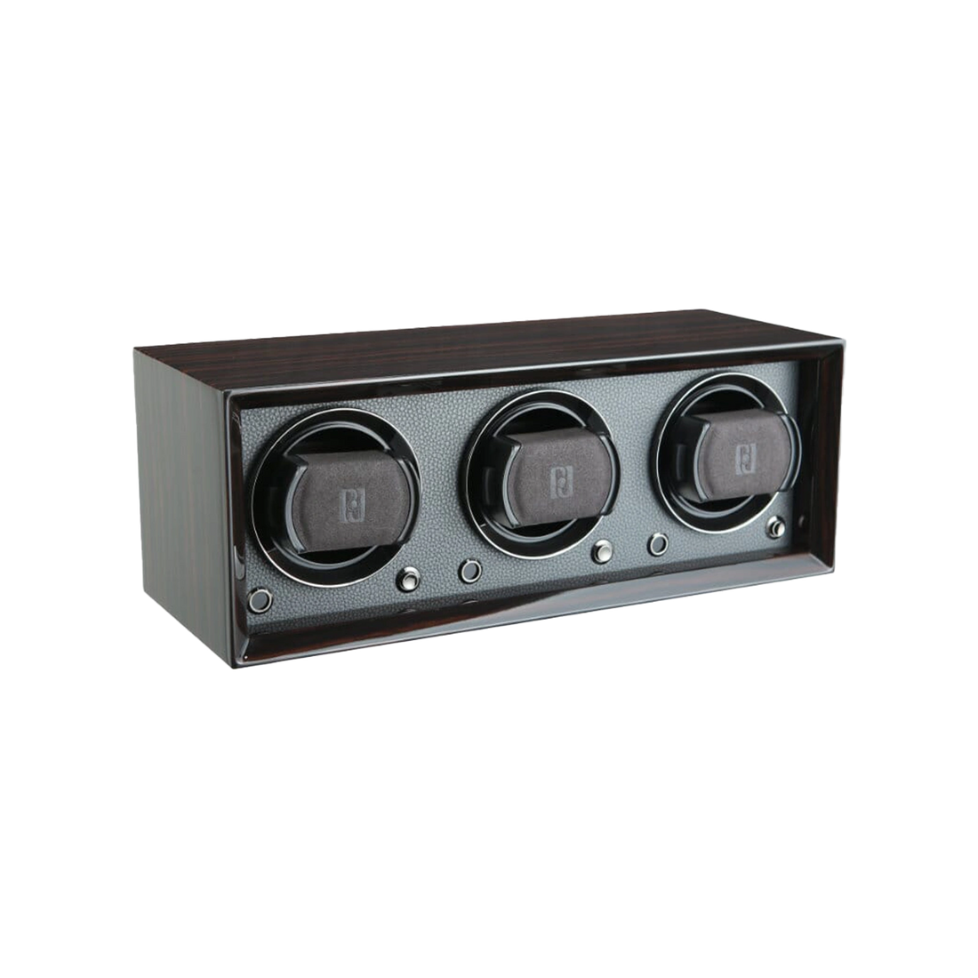 rotomat drewniany dla 3 zegarków Paul Design Gentlemen 3 macassar