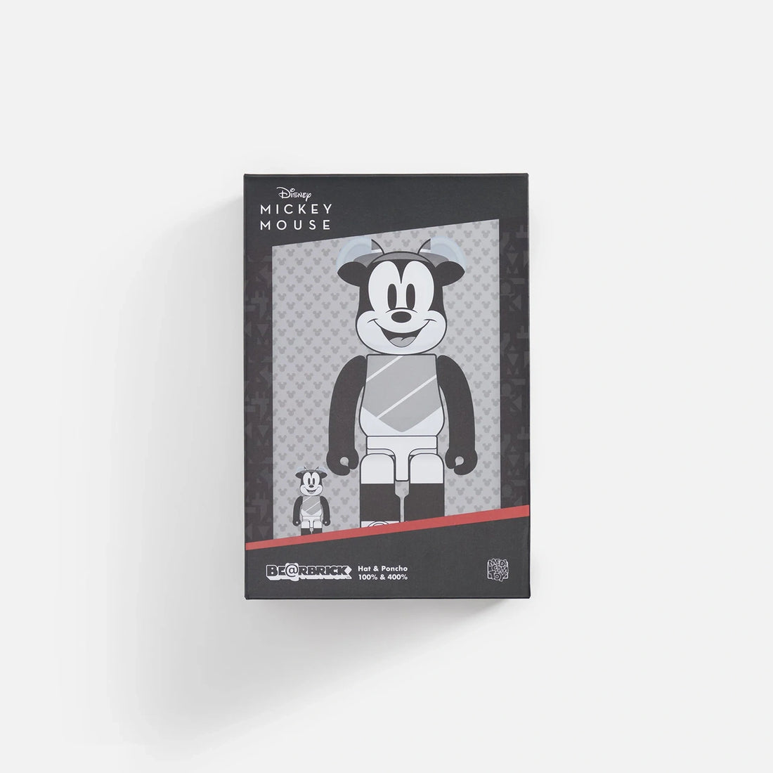 Medicom Bearbrick Hat And Poncho Mickey 100% & 400 Medicom Bearbrick Hat And Poncho Mickey 100% & 400