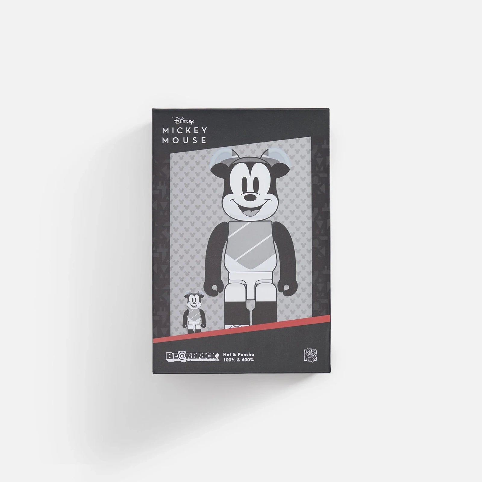 Medicom Bearbrick Hat And Poncho Mickey 100％ & 400％