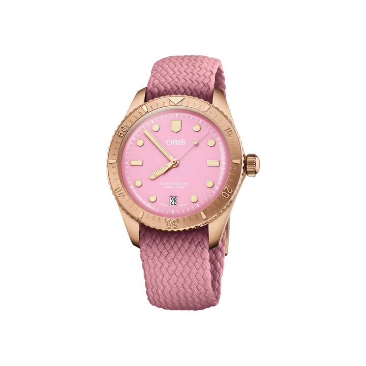 Oris Divers Sixty-Five Cotton Candy Lipstick Pink 01 733 7771 3158-07 3 19 04BRS