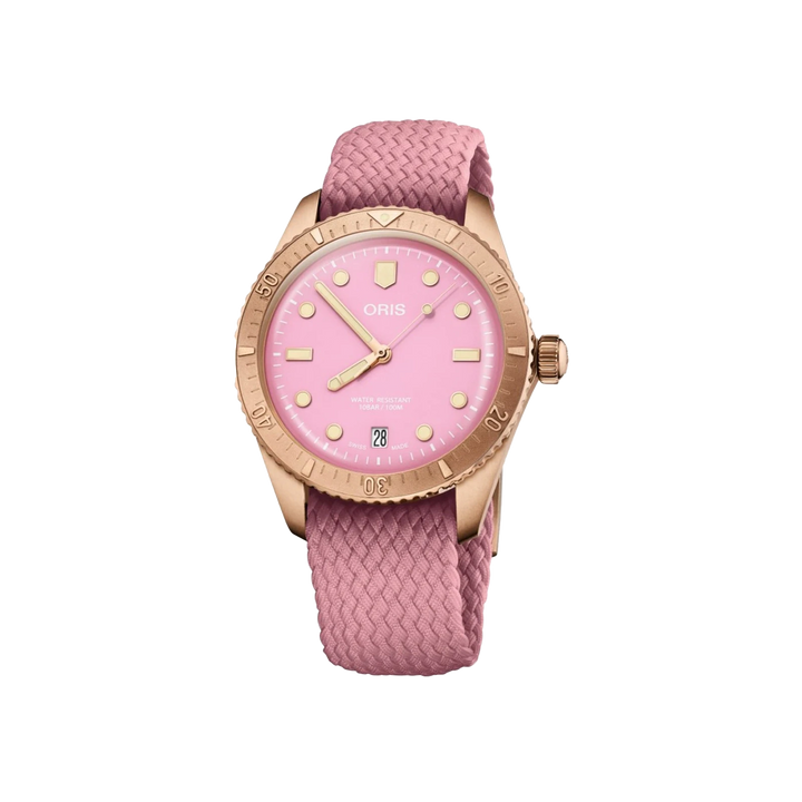 ORIS Divers Sixty-Five Cotton Candy Lipstick Pink 01 733 7771 3158-07 3 19 04BRS