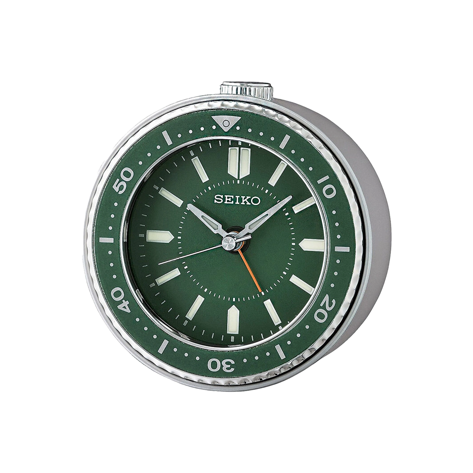 zegar stołowy zielony alarm budzik seiko  QHE184M