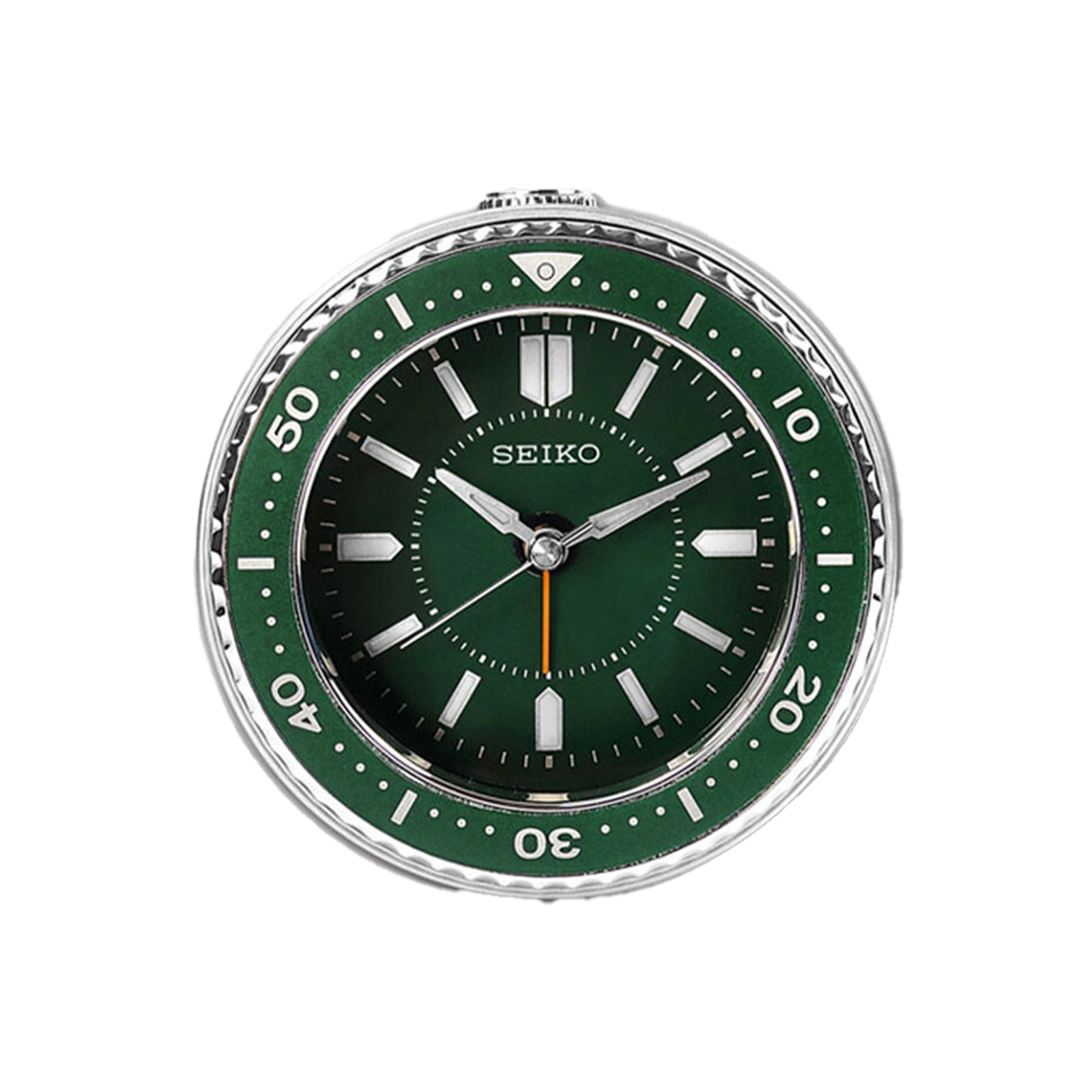 zegar stołowy zielony alarm budzik seiko QHE184M