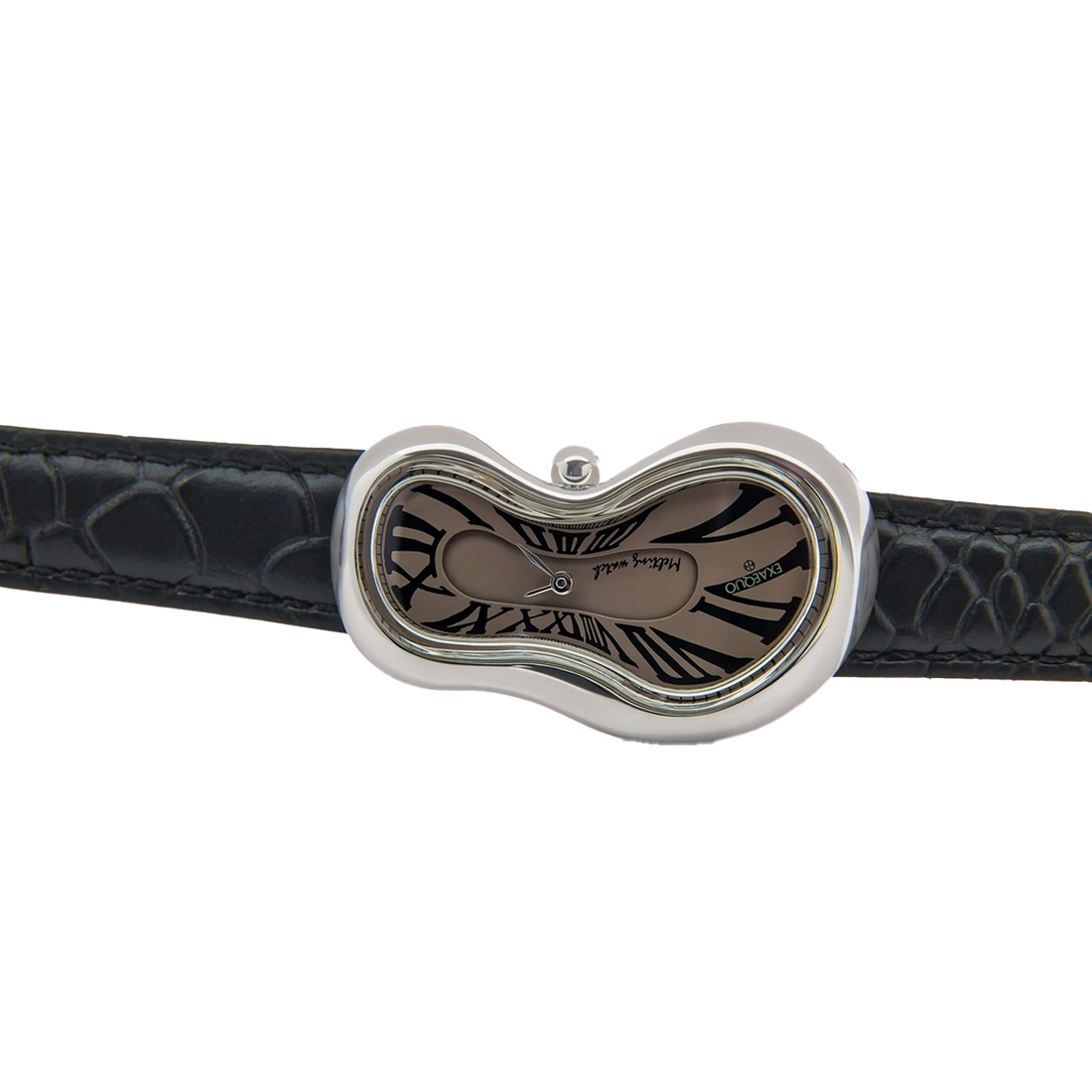 Exaequo Melting Watch Stainless Steel Fumé "one of 301"